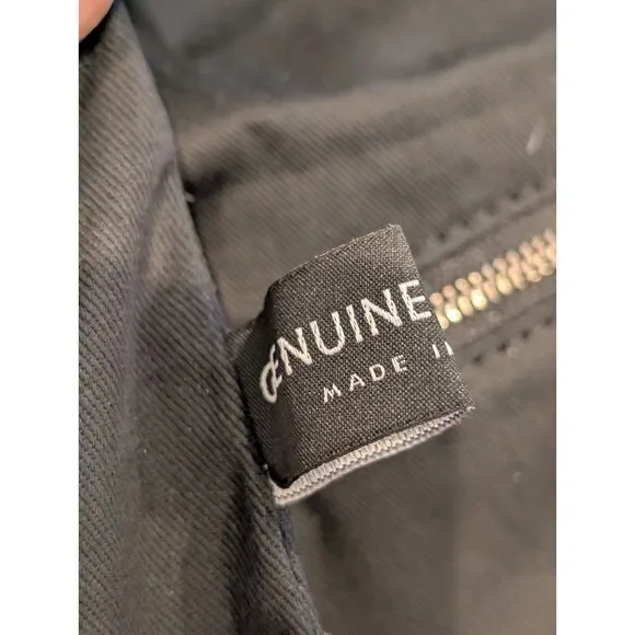 Italian Leather Clutch – Soft, Snakeskin, Magnetic Foldover, Unused Interior - Picture 7 of 8